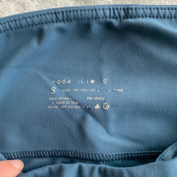 Yogalicious Blue ankle leggings with pockets - Picture 3 of 3